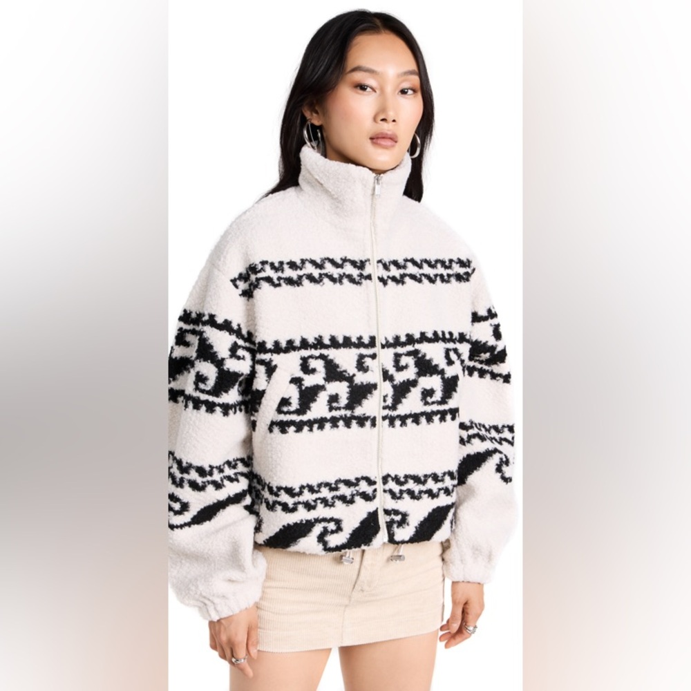 ISABEL MARANT ÉTOILE
Mackensy Wool Zip-front Jacket In Ecru